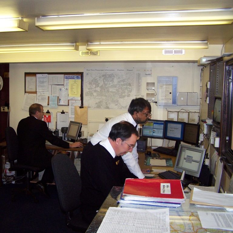 Museum House Consulting - Public Transport Consultants; Bus depot control room Museum House Consulting - Public Transport Consultants; Bus depot control room