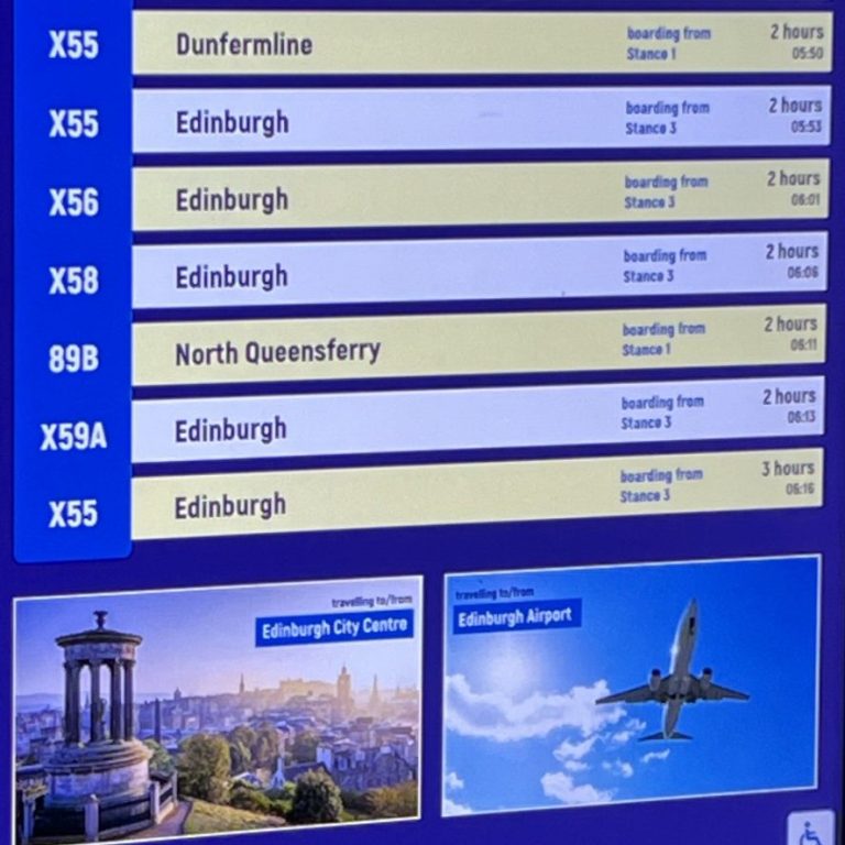 Museum House Consulting - Public Transport Consultants; Electronic bus stop display Museum House Consulting - Public Transport Consultants; Electronic bus stop display