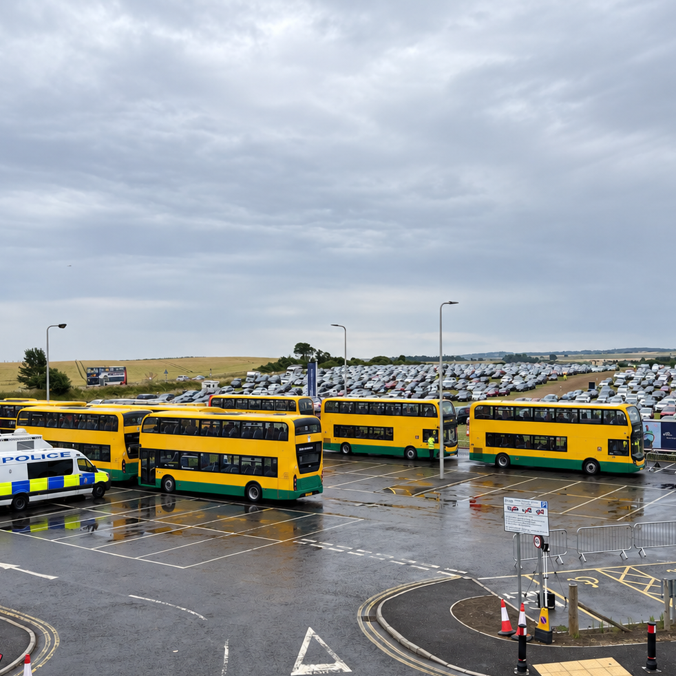Museum House Consulting - Public Transport Consultants; Queuing buses for sports fans Museum House Consulting - Public Transport Consultants; Queuing buses for sports fans
